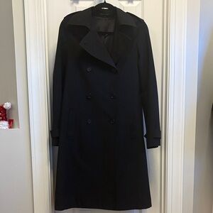 Theory Classic Black Trench Coat